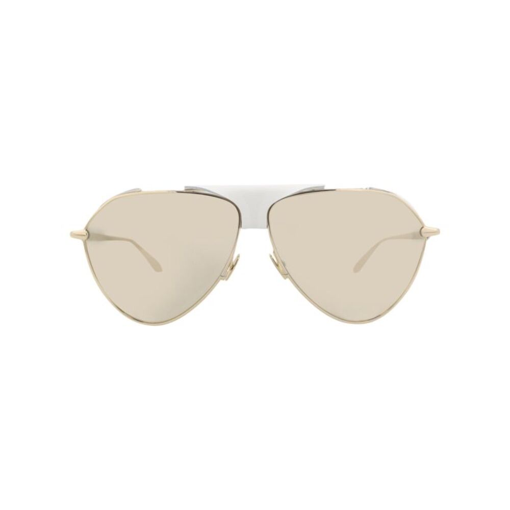 Alaia Aviator-Frame Metal Sunglasses Gold Womens